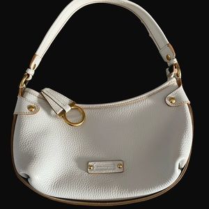 SOLD- Salvatore ferragamo white hobo- purse
